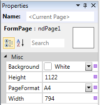Picture - canvas > properties > current page