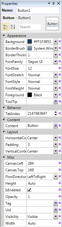 Picture - properties panel